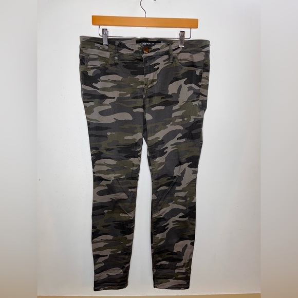 Express Jeans Camo Jeans Dark Wash Ankle Legging Stella Low Rise Women’s Sz 10 - Picture 1 of 8